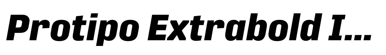 Protipo Extrabold Italic